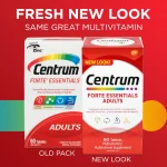 Centrum Adult Forte Essentials Mulitvitamins/Minerals Supplement for Men & Women, 60 Tablets (Packaging May Vary) - Image 2