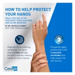 (Discounted Product) CeraVe Therapeutic Hand Cream for Dry Cracked Hands With Hyaluronic Acid and Niacinamide, Fragrance Free 85g - Image 3