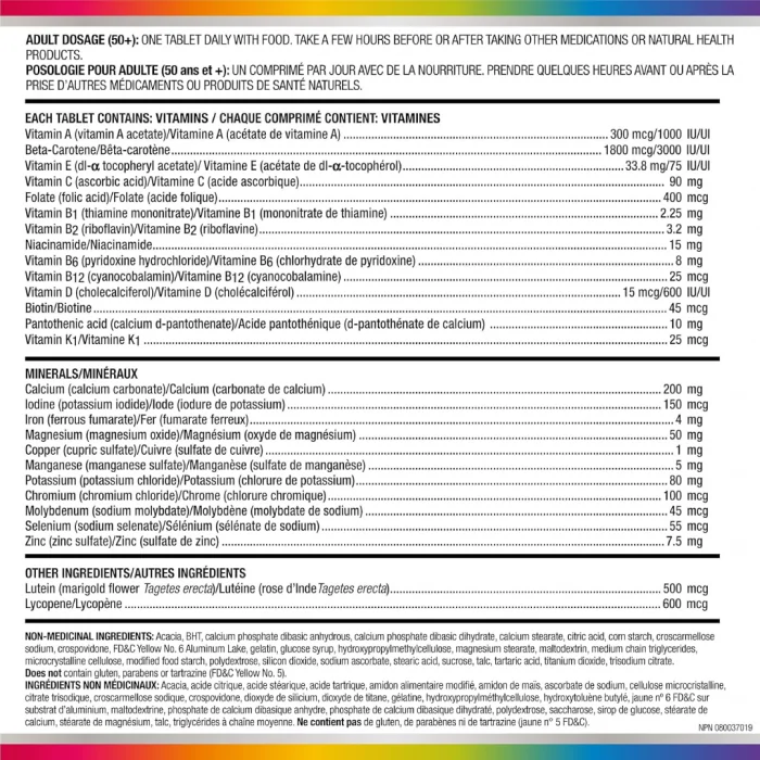 Centrum Select Essentials 50+ Multivitamin and Multimineral Supplement, 60 Count (Packaging May Vary) - Image 2
