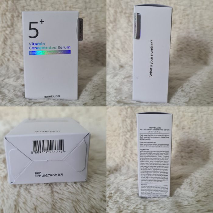 Numbuzin No.5+ Vitamin Concentrated Serum 30ml - Image 5