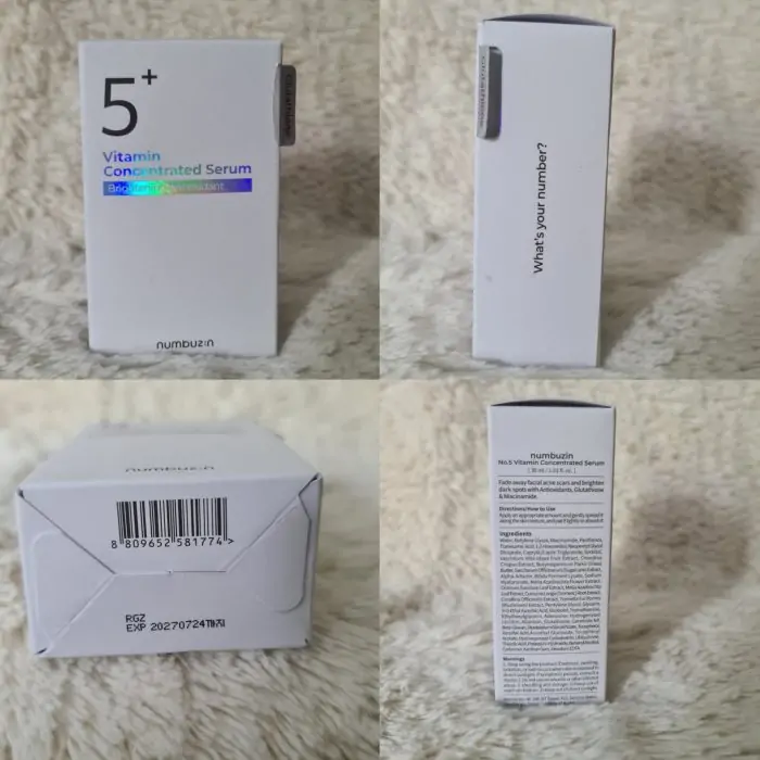 Numbuzin No.5+ Vitamin Concentrated Serum 30ml - Image 5