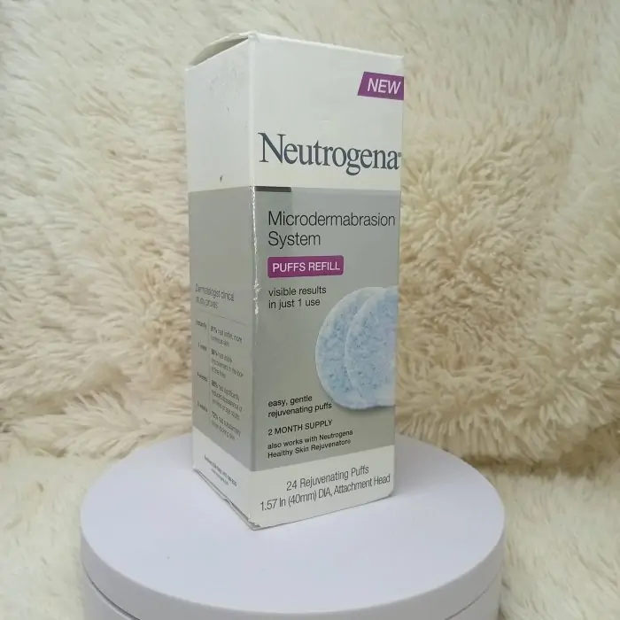 Neutrogena Microdermabrasion System Puff Refills, Exfoliator face scrub with Glycerin, wrinkle remover - Image 4
