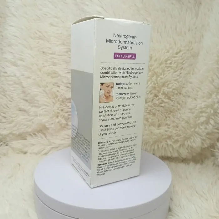 Neutrogena Microdermabrasion System Puff Refills, Exfoliator face scrub with Glycerin, wrinkle remover - Image 6