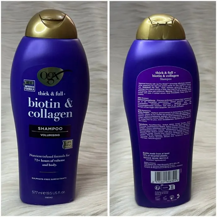 OGX - Thick & Full+ Biotin & Collagen Shampoo - 577ml - Image 2