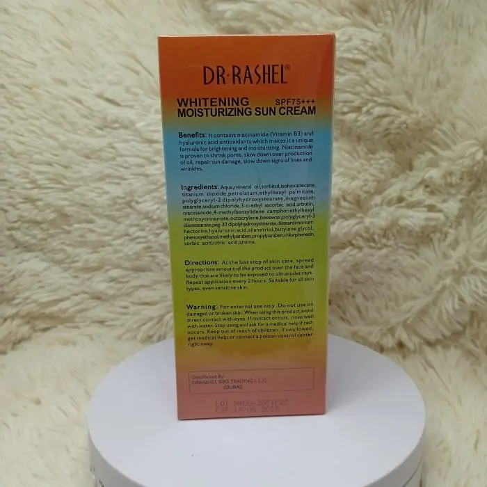 Dr. Rashel Sun Cream Whitening SPF 75 60g - Image 7
