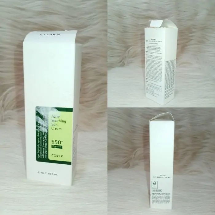 (Discounted Product ) COSRX Aloe Soothing Sun Cream SPF50+/ PA+++ 50ml - Image 3