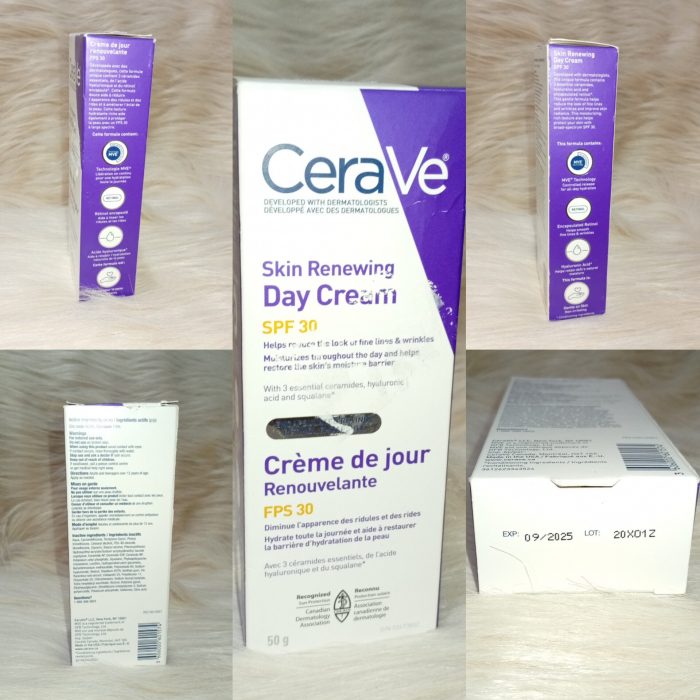 ( Discounted Product ) CeraVe Skin Renewing Day Cream with Retinol & SPF 30 | Anti-Aging Moisturizing Cream 50g - Image 3