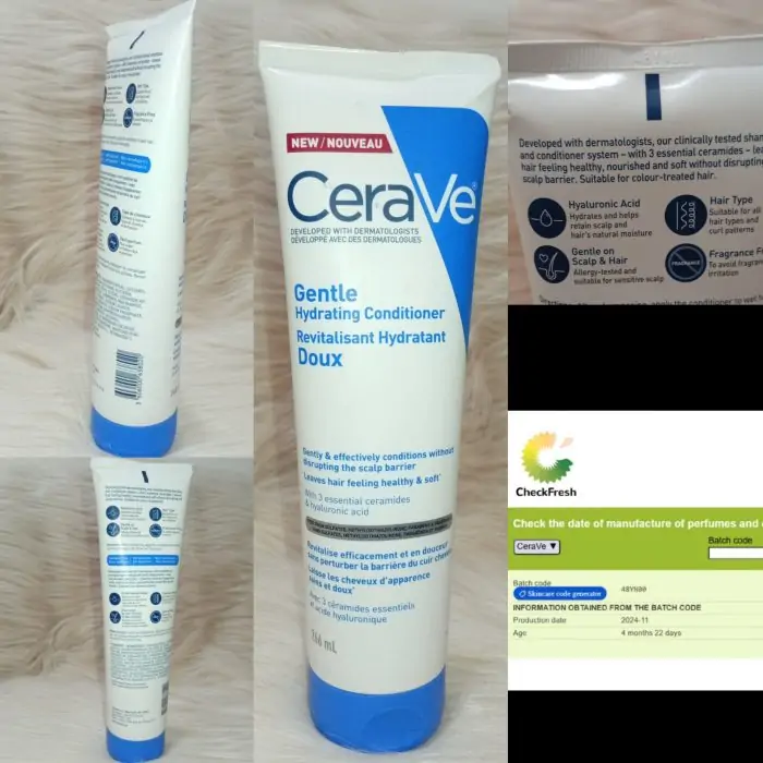 CeraVe Gentle Hydrating Conditioner for Dry Hair 266ml - Image 4