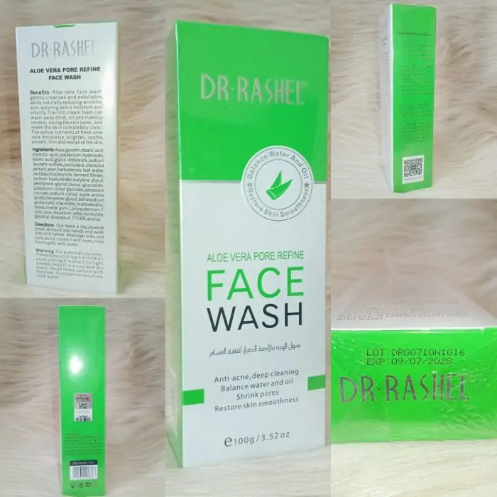 Dr. Rashel Aloe Vera Pore Refine Face Wash 100ml - Image 5
