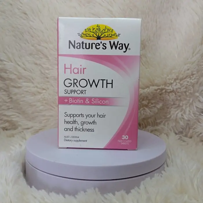 Nature’s Way Hair Growth Support + Biotin & Silicon 30 Tablets - Image 4
