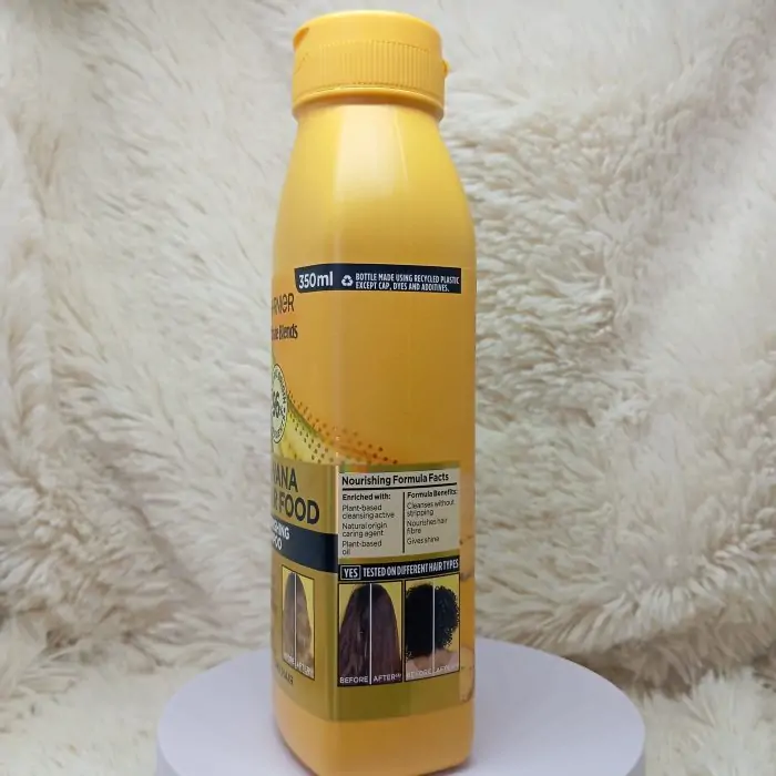 Garnier Ultimate Blends Banana Hair Food Nourishing Shampoo for Dry Hair, 350ml - Image 3