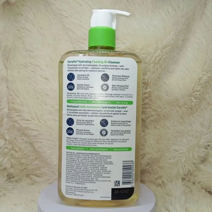 CeraVe Hydrating Foaming Oil Cleanser 562 ml - Image 7