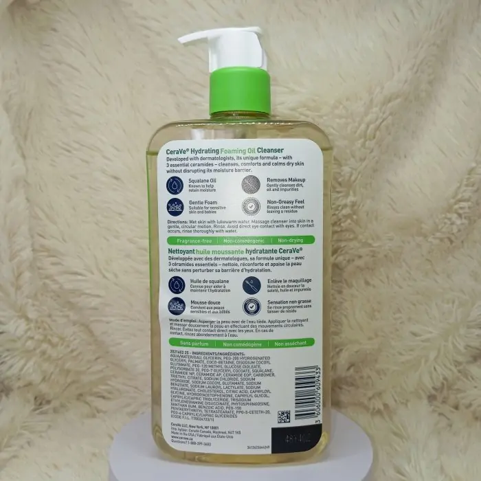 CeraVe Hydrating Foaming Oil Cleanser 562 ml - Image 6
