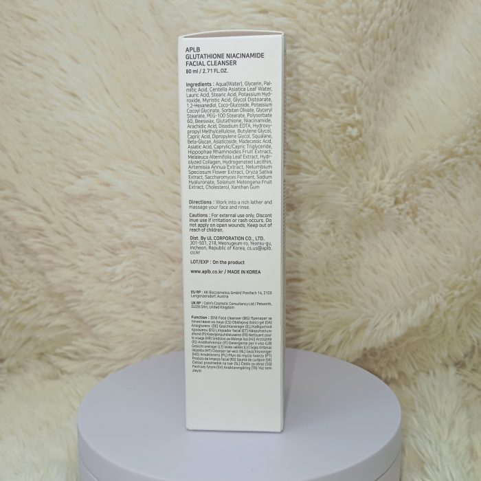 APLB Glutathione Niacinamide Facial Cleanser 80ml - Image 7