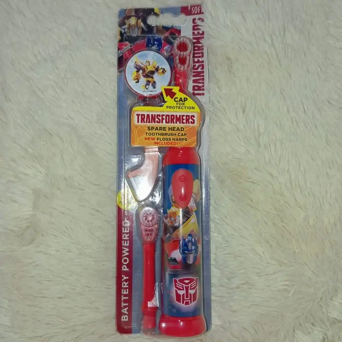 Transformers Kids Battery Powered Soft Electric Toothbrush - Image 4