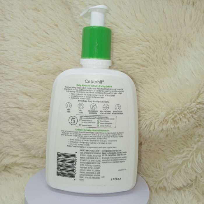 (Discount Product ) Cetaphil DailyAdvance Ultra Hydrating Lotion with Shea Butter and Vitamin E 473ml - Image 5