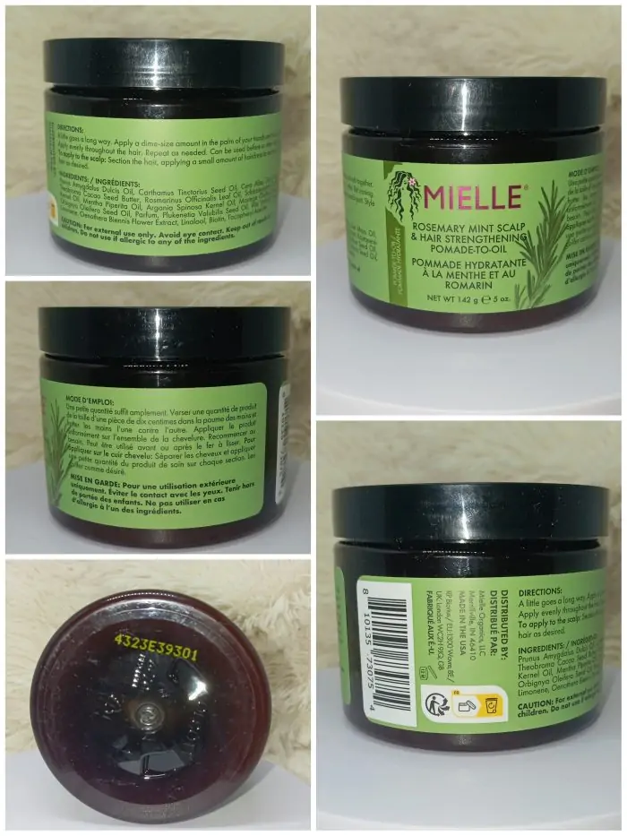 Mielle Organics Rosemary Mint Strengthening Pomade-To-Oil 142g - Image 2