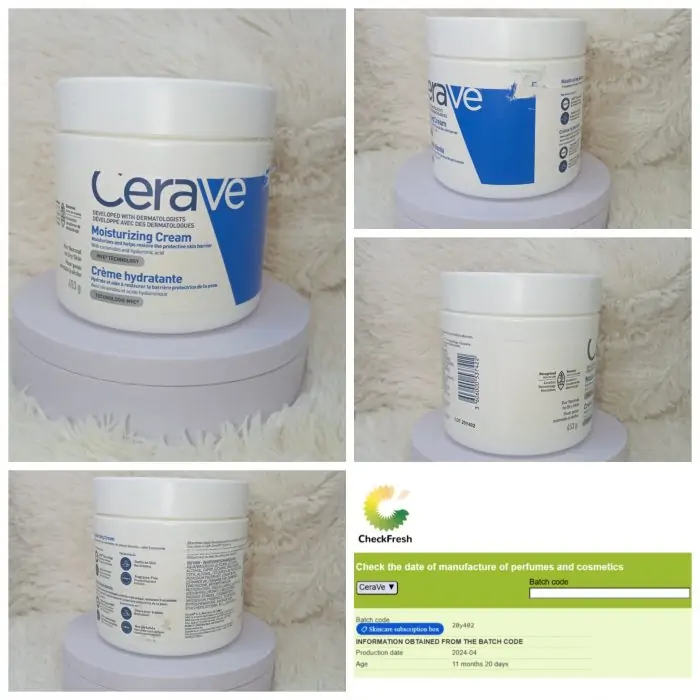 ( Discounted Product ) CeraVe Moisturizing Cream Body and Face Moisturizer for Dry Skin 453g - Image 6
