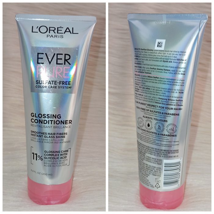 L'Oreal Paris EverPure Sulfate Free Glossing Conditioner with Glycolic Acid 200ml - Image 6