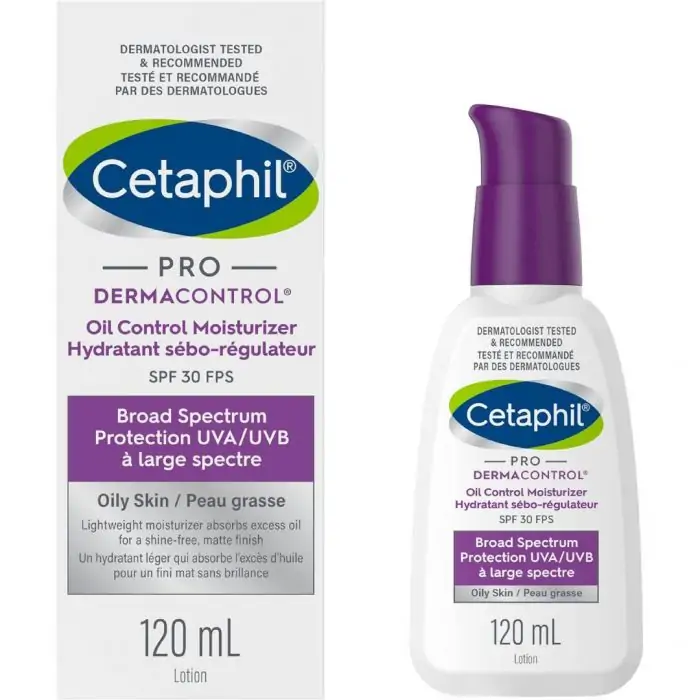 Cetaphil PRO DermaControl Oil Control Moisturizer SPF 30 With Zinc Complex, For Oily and Sensitive Skin , 120ml - Image 1