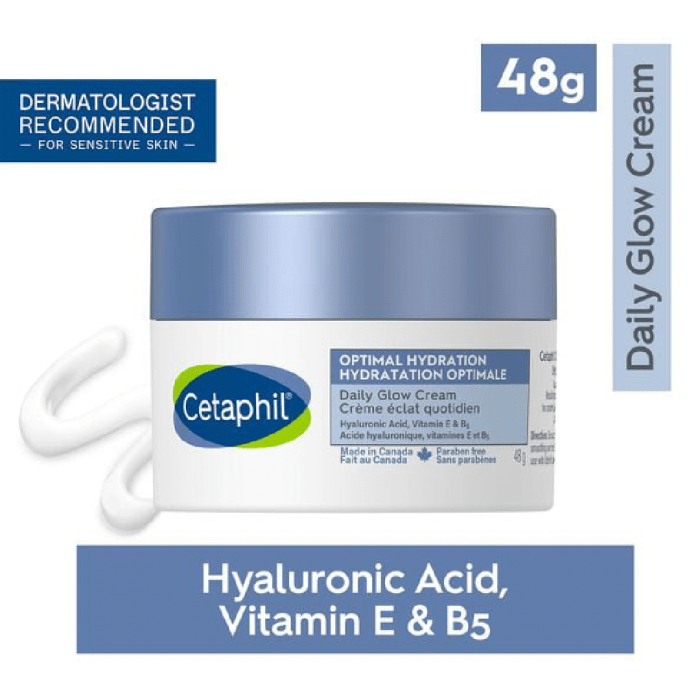 Cetaphil Optimal Hydration Daily Glow Cream | For Sensitive, Dry and Dehydrated Skin | 48g - Image 2