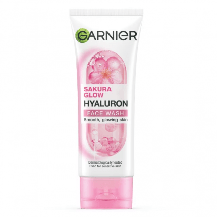 Garnier Sakura Glow Hyaluron Face Wash 100ml (Packaging May Vary )
