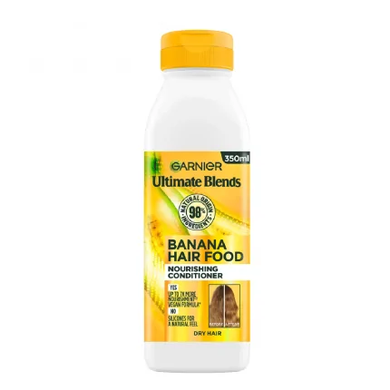 Garnier Banana Hair Food Conditioner 350 ml (Packaging May Vary)