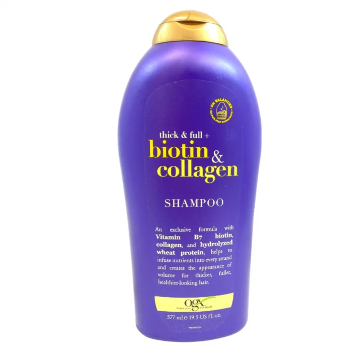 OGX - Thick & Full+ Biotin & Collagen Shampoo - 577ml - Image 1