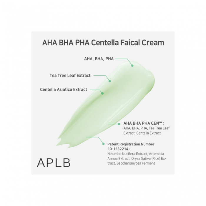 APLB AHA BHA PHA Centella Facial Cream 55ml - Image 3