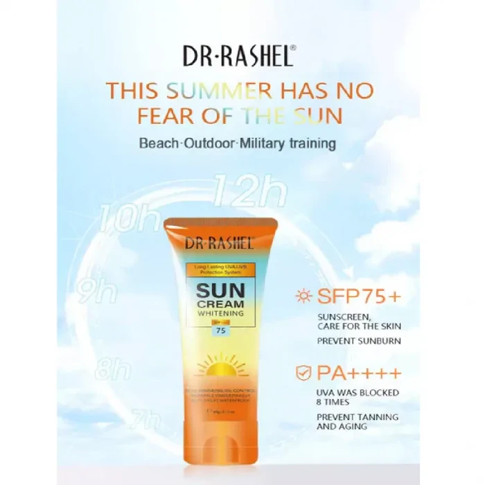 Dr. Rashel Sun Cream Whitening SPF 75 60g - Image 3