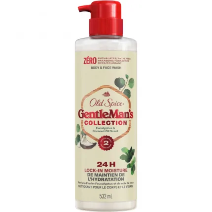 Old Spice GentleMan’s Blend Body Wash Eucalyptus & Coconut Oil – 24HR Moisture , 532ml