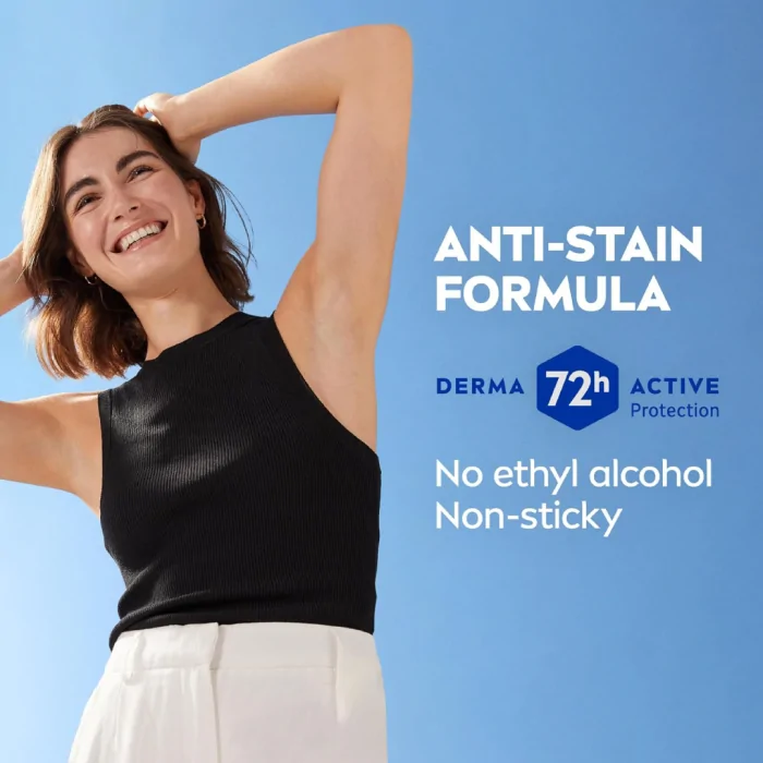 Nivea Black & White Invisible 48H Protection Water Lily Anti-Perspirant Roll-On 50ml - Image 2