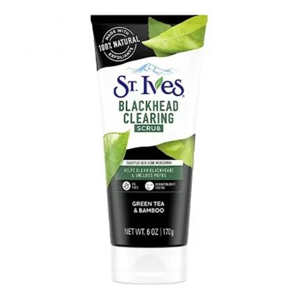 ( Discounted Product ) St. Ives Blackhead Clearing Scrub Green Tea & Bamboo 170g ( Packaging May Vary )