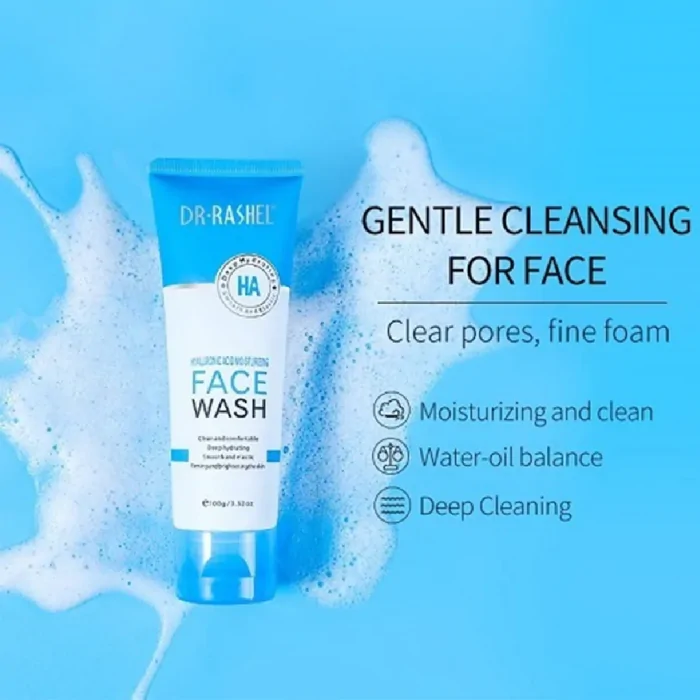 Dr.Rashel Hyaluronic Acid Moisturizing Face Wash 100g - Image 3