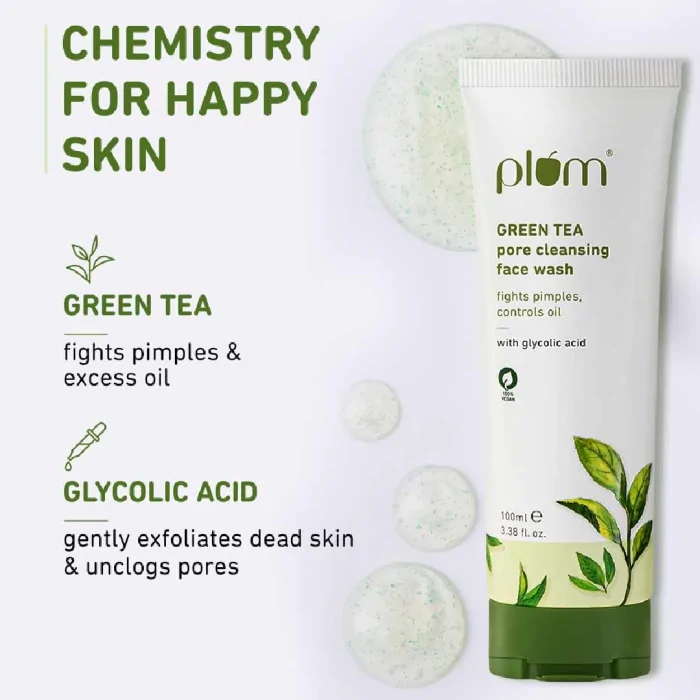 Plum Green Tea Pore Cleansing Face Wash 100ml - Image 4