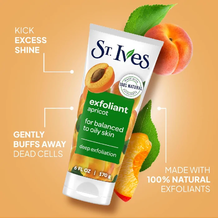 St. Ives Fresh Skin Apricot Face Scrub 170g - Image 2