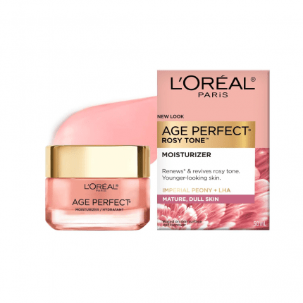 L'Oreal Paris Age Perfect Rosy Tone Anti-Aging Face Moisturizer, Renew & Revive Healthy Tone 50ml