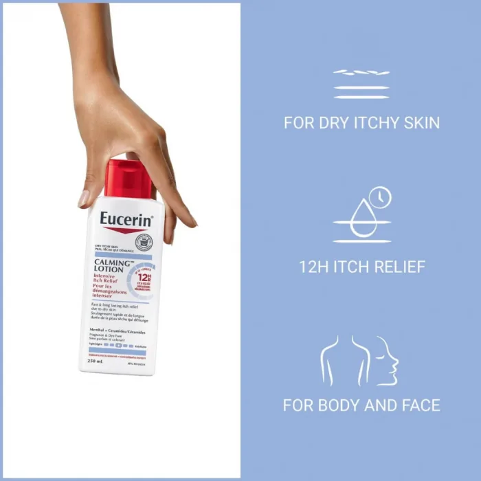 Eucerin Calming Lotion for Intensive Itch Relief 250ml - Image 2