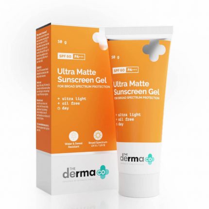 The Derma Co Ultra Matte Sunscreen Gel with SPF 60, 50g