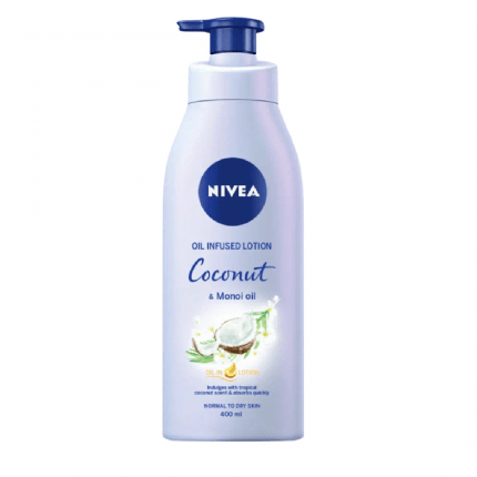 Nivea Oil Infused Lotion Coconut & Monoi Oil 400ml ( Packaging May Vary )