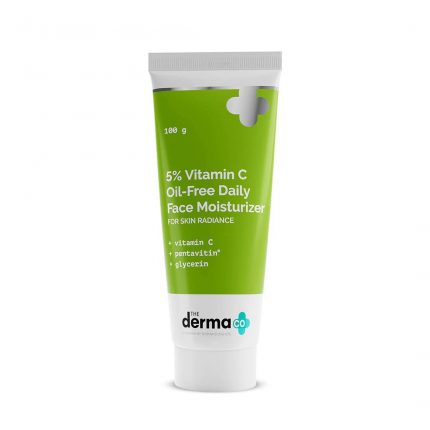 The Derma Co 5% Vitamin C Oil-Free Daily Face Moisturizer for Skin Radiance 100g