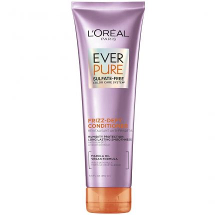L'Oreal Paris EverPure Sulfate Free Frizz Defy Conditioner, Frizz Control Hair Care with Marula Oil. 250ml