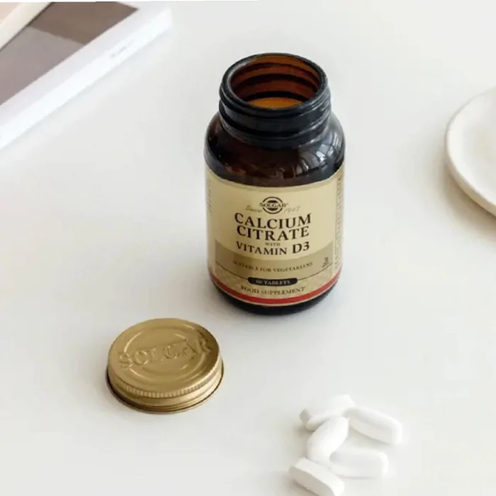 Solgar Calcium Citrate with Vitamin D3 60 Tablets - Image 2