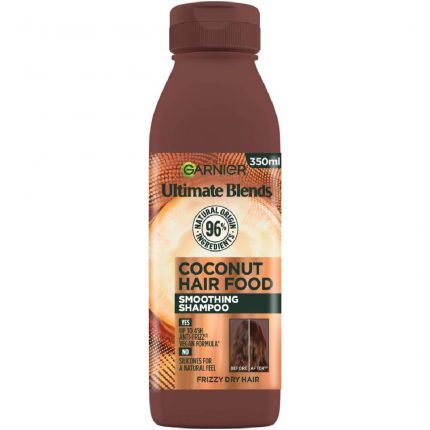 Garnier Ultimate Blends Smoothing Hair Food Coconut Shampoo, 350ml