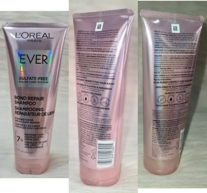 L'Oreal Paris EverPure Sulfate Free Bond Repair Color Care Shampoo - 200ml - Image 6