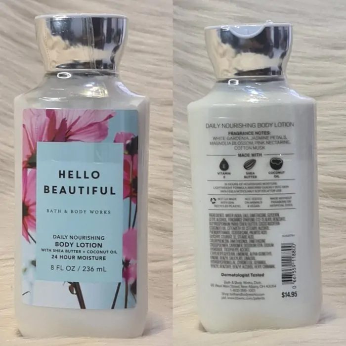 Bath & Body Works Hello Beautiful Nourishing Body Lotion 236ml - Image 3