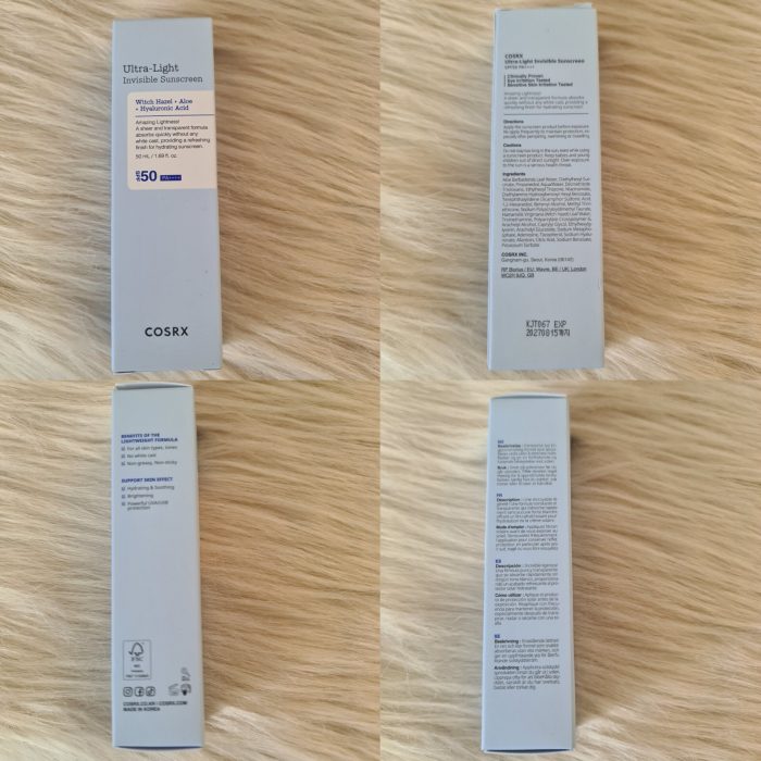 COSRX Ultra-Light Invisible Sunscreen SPF 50 , 50ml - Image 6