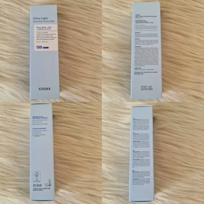 COSRX Ultra-Light Invisible Sunscreen SPF 50 , 50ml - Image 6