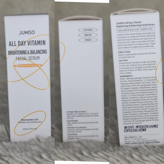 Jumiso All Day Vitamin Brightning & Balancing Facial Serum 30ml - Image 5