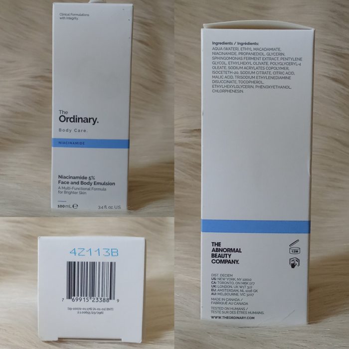 The Ordinary Niacinamide 5% Face and Body Emulsion 100 ml - Image 6